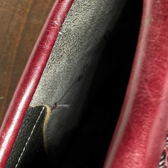 VTG Charles Jourdan Paris Vintage Tassel Heeled Loafers Burgundy Leather Sz 6.5 - Picture 10 of 13